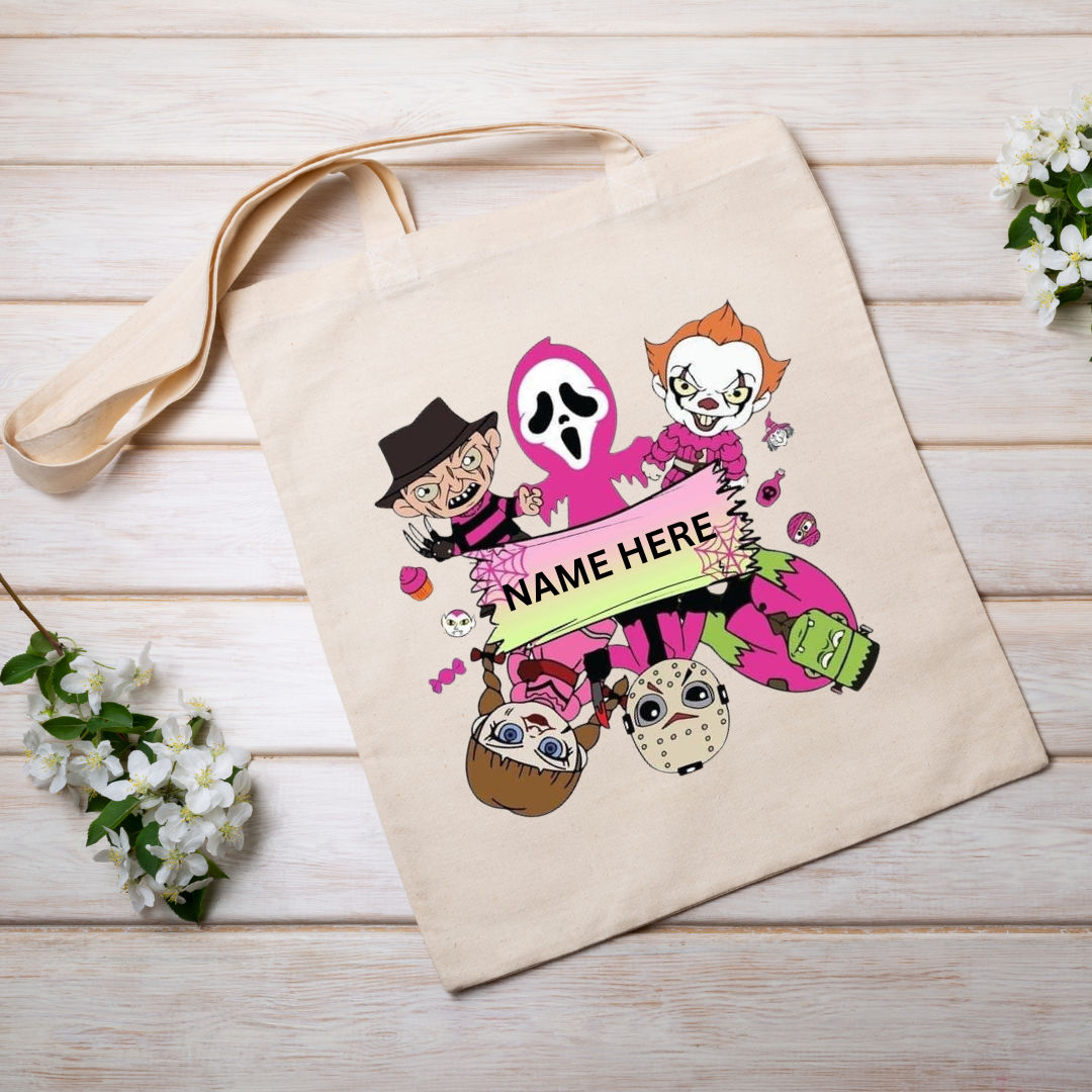 Spooky Pink Custom Halloween Bag