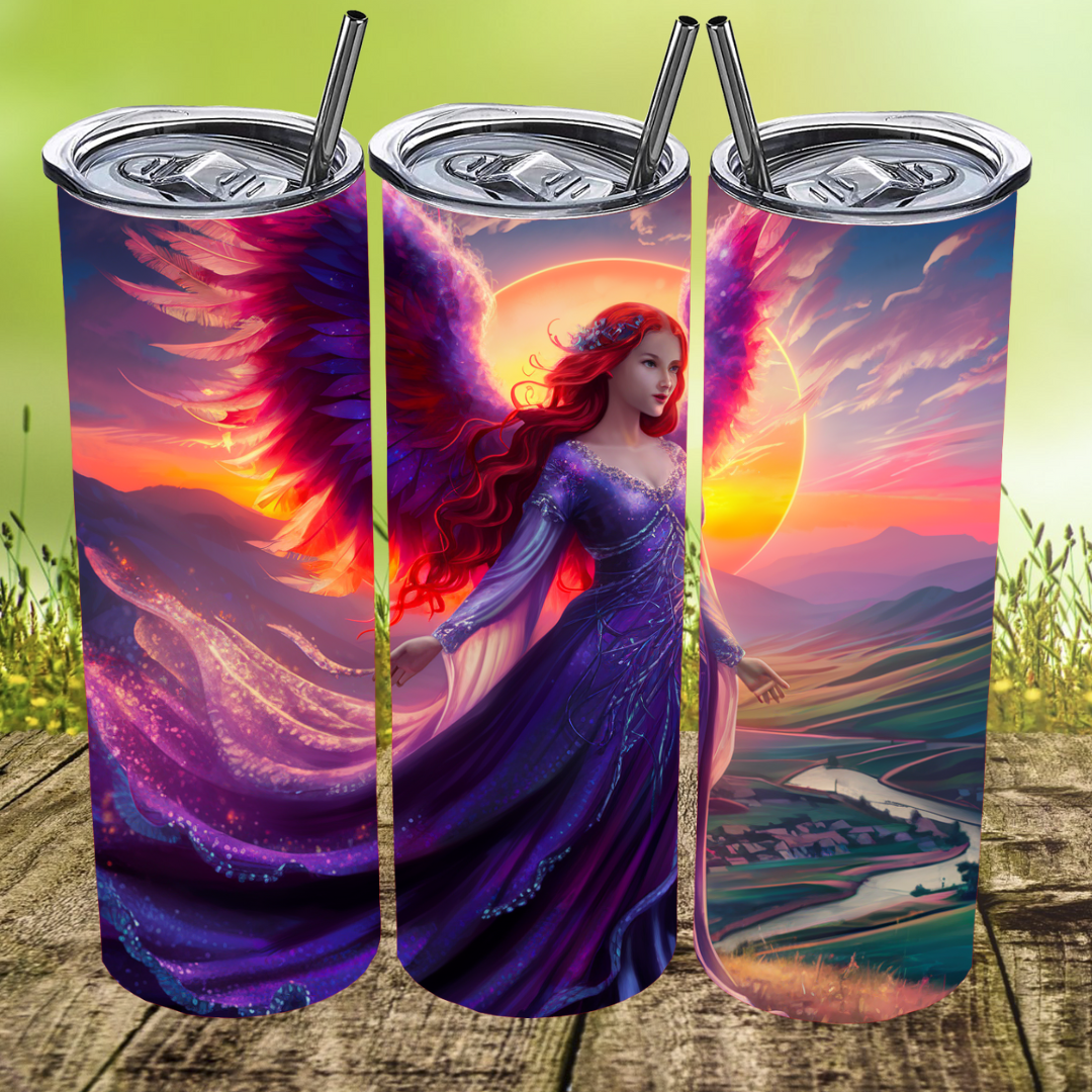 Purple Angel Tumbler