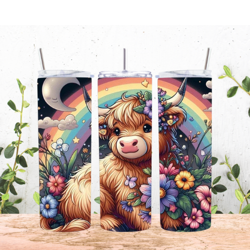 Rainbow Moo Tumbler