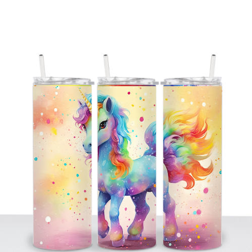 Rainbow Unicorn 20oz Tumbler