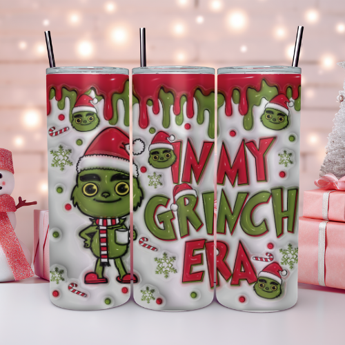 Red In My Grinch Era Tumbler