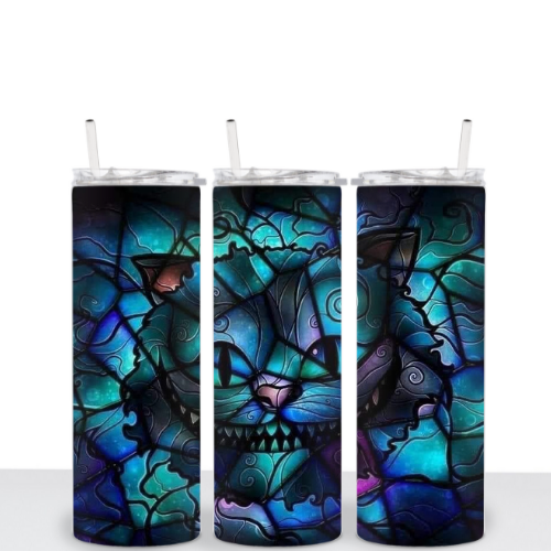 Stain Glass Chester Cat 20oz Tumbler