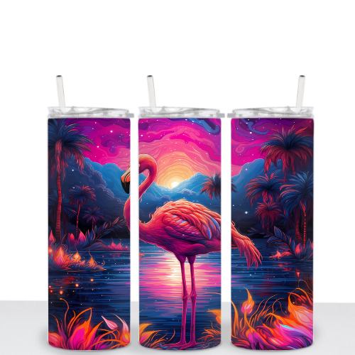 Sunset Flamingo 20oz Tumbler