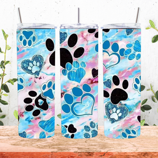 Dog Prints Tumbler