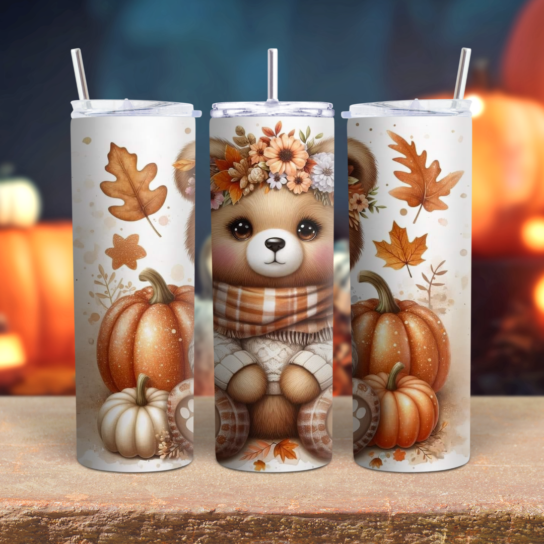 Fall Pumpkin Bear