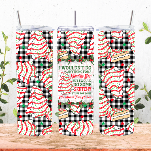 Christmas Cake Tumbler