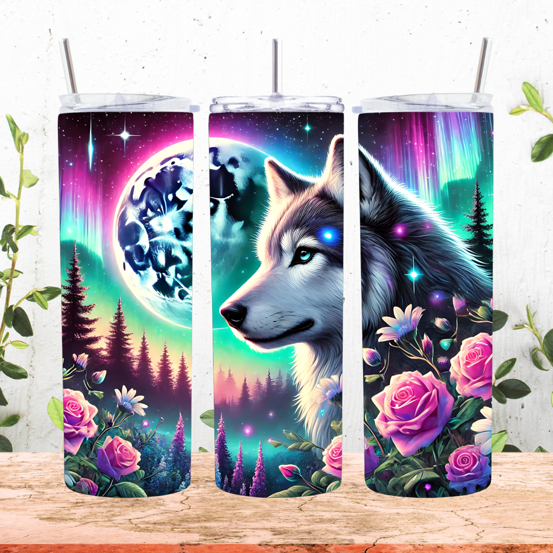 Vibrant Wolf Tumbler