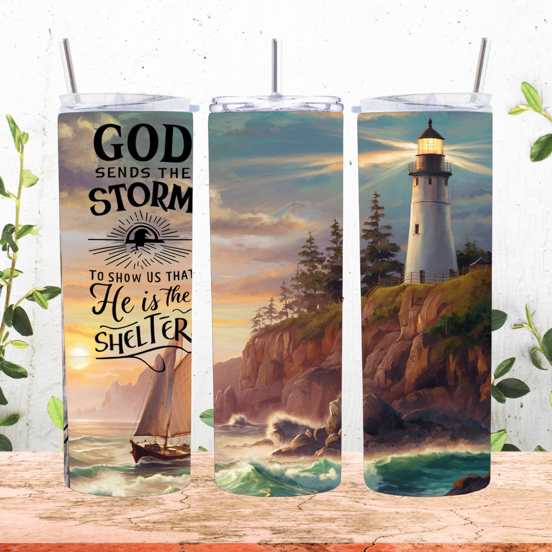 God Sends The Storm Tumbler