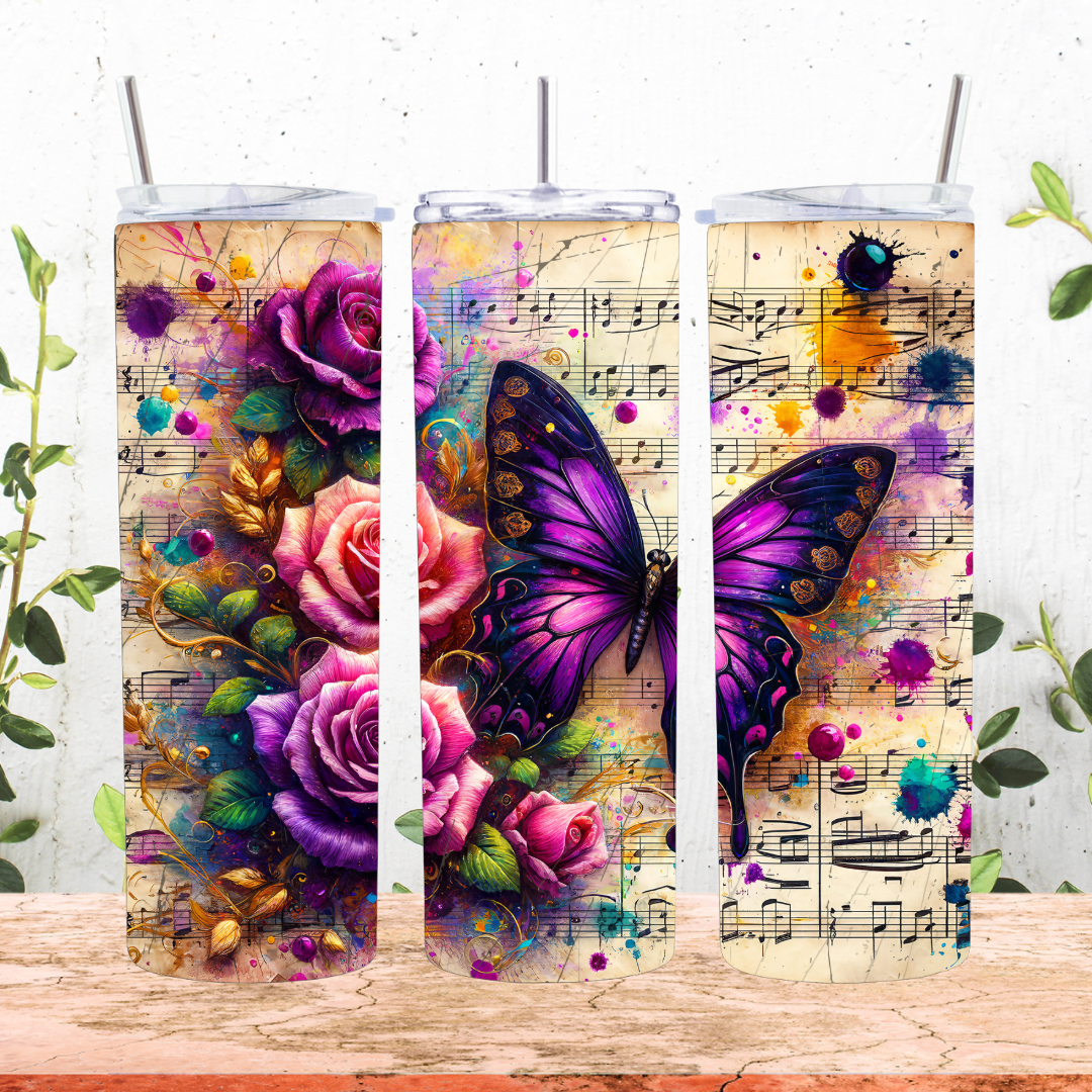 Musical Butterfly Tumbler