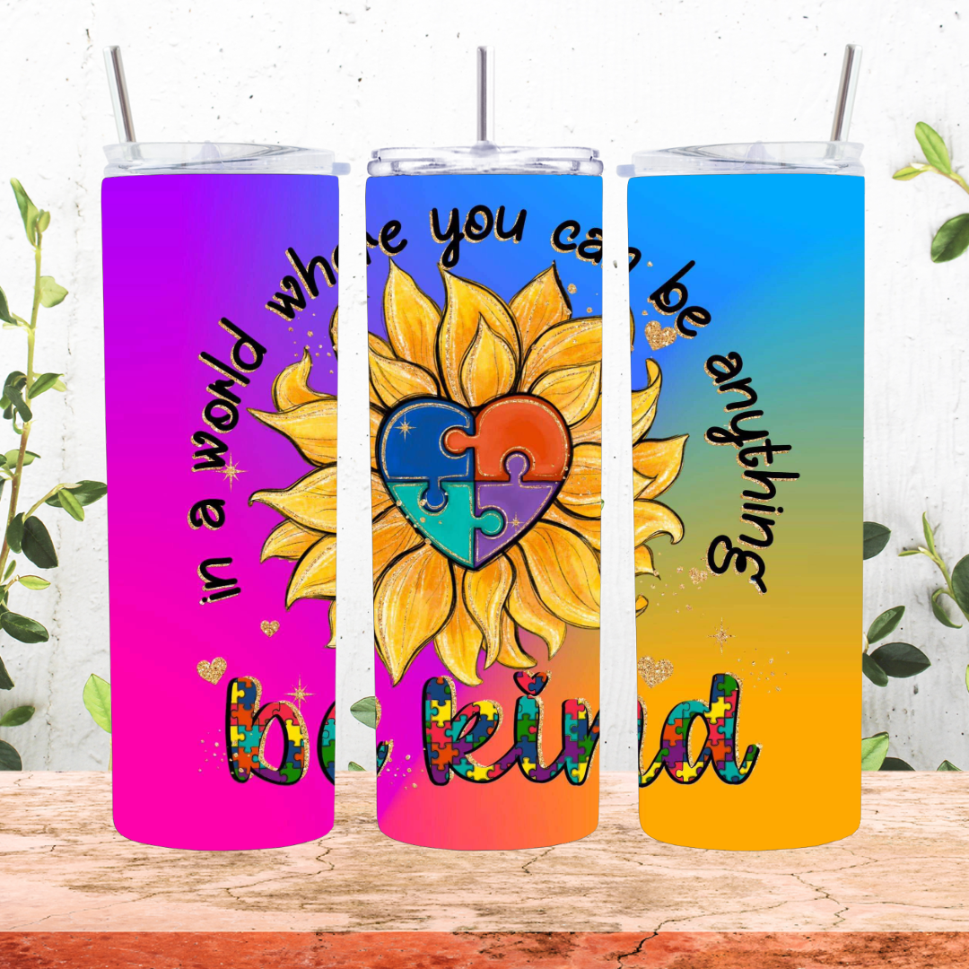 Autism Sunflower Tumbler