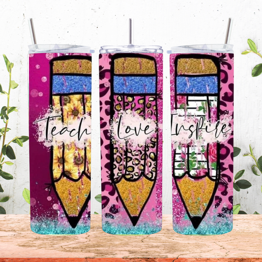 Teach Love Inspire Tumbler