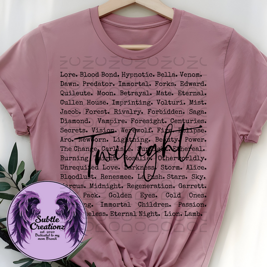 Twilight Wording T-Shirt
