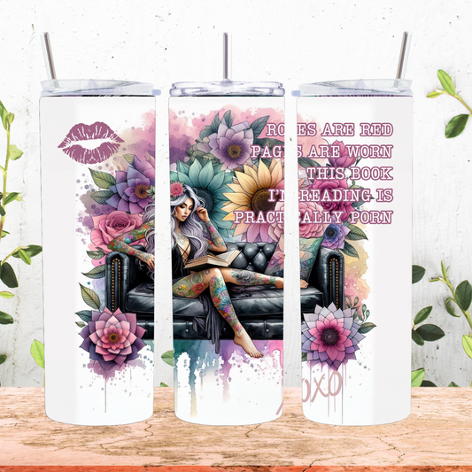 Roses are Red, Pages are Worn...20oz Tumbler