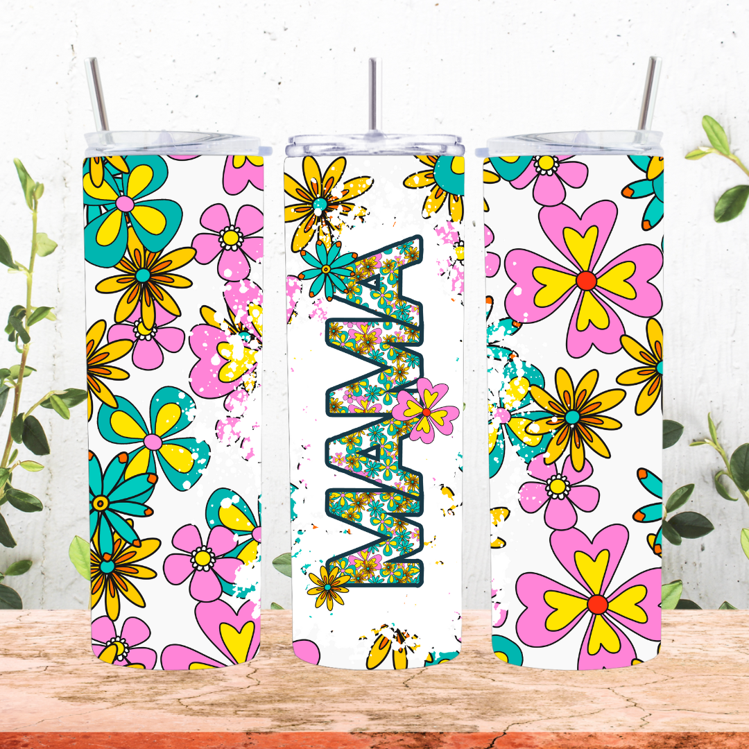 Mama Bright Floral Tumbler