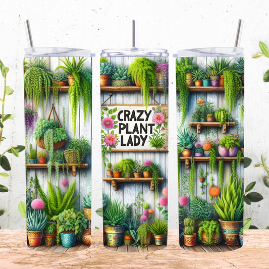 Crazy Plant Lady Tumbler
