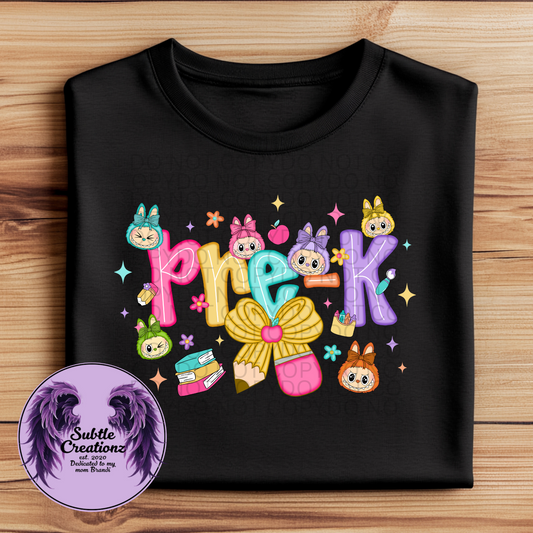 Labubu BTS Pre K - 5th Multi Color