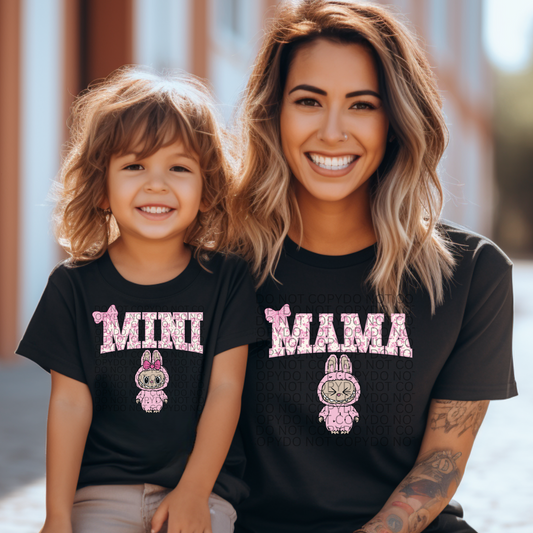 Mama and Mini Labubu Shirts