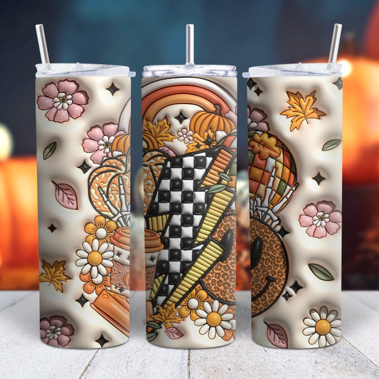 Lightning Pumpkin Tumbler