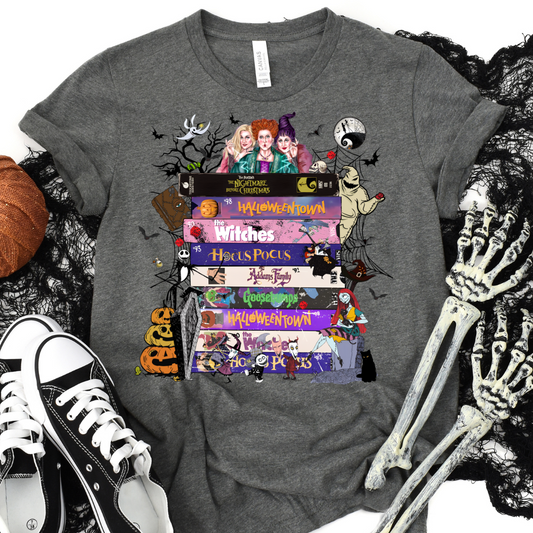 Adult Size Halloween Movies Mash Up T-Shirt
