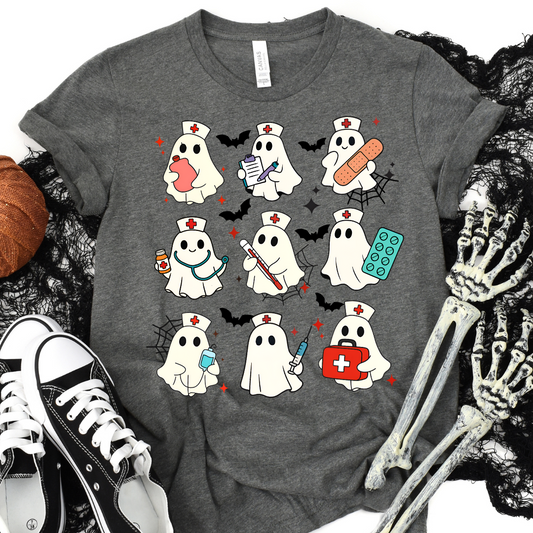 Adult Size Nurse Ghosts T-Shirt