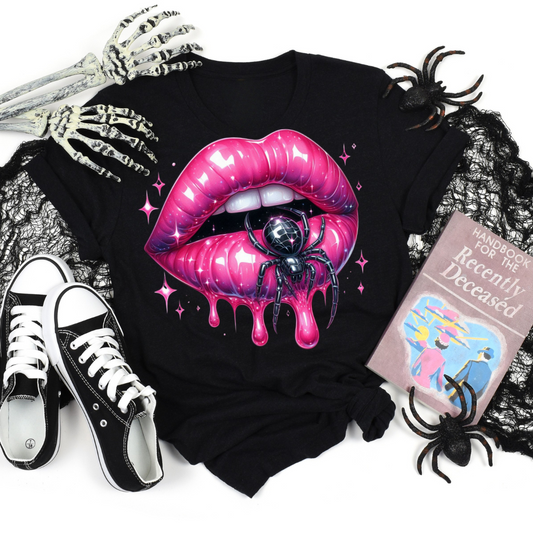 Adult Size Spider Lip T-Shirt