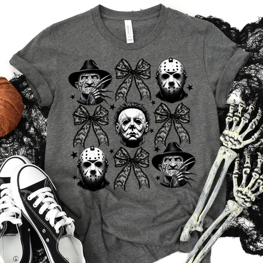 Adult Size Spooky Gang Coquette Bow T-Shirt