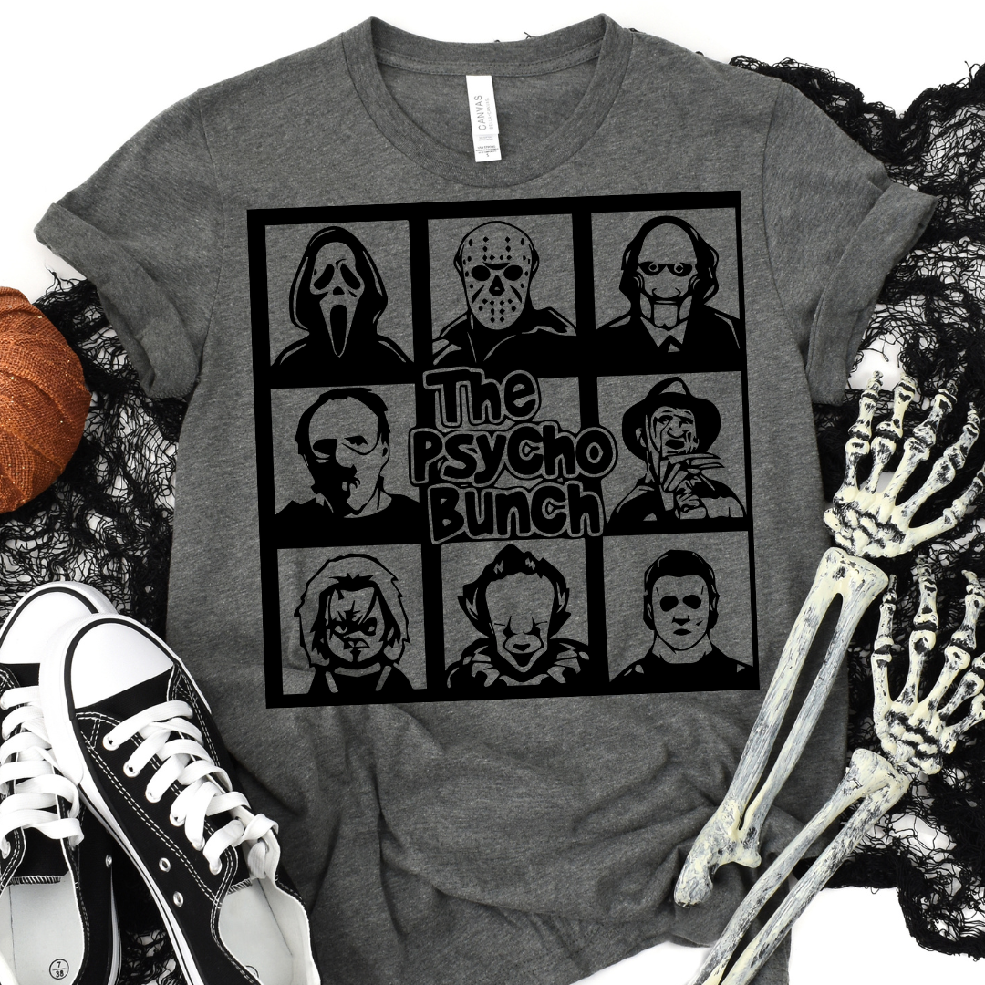 Adult Size The Horror Bunch All Black T-Shirt