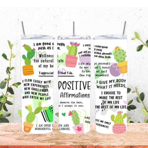 Positive Affirmations 20oz Tumbler