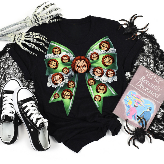 Adult Size Chuckie Coquette Bow T-Shirt