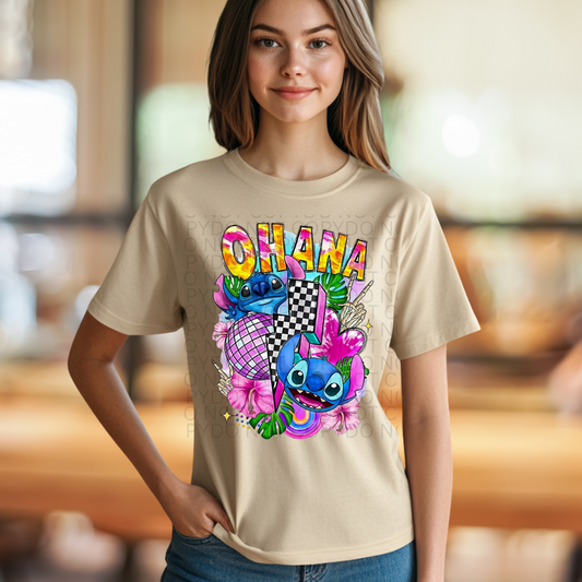 Ohana Checkered T-Shirt