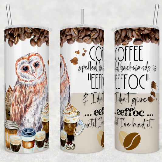 Coffee Owl 20oz Tumbler