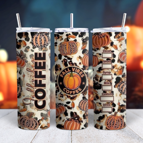 Fall Vibes Coffee 20oz Tumbler