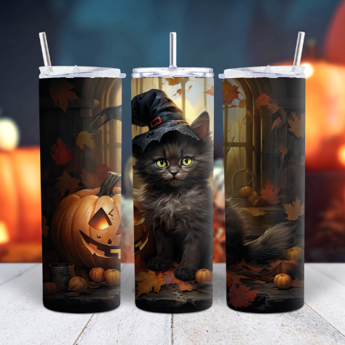 Black Cat Fall 20oz Tumbler