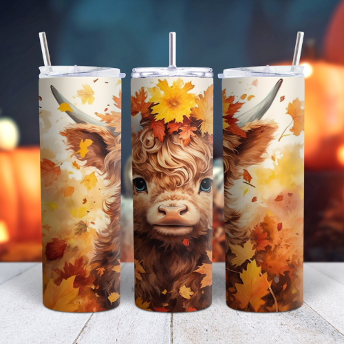 Curly Moo Fall 20oz Tumbler