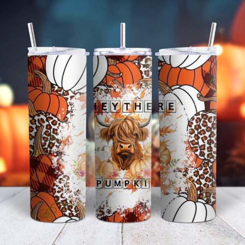 Hey There Pumpkin Moo Fall 20oz Tumbler