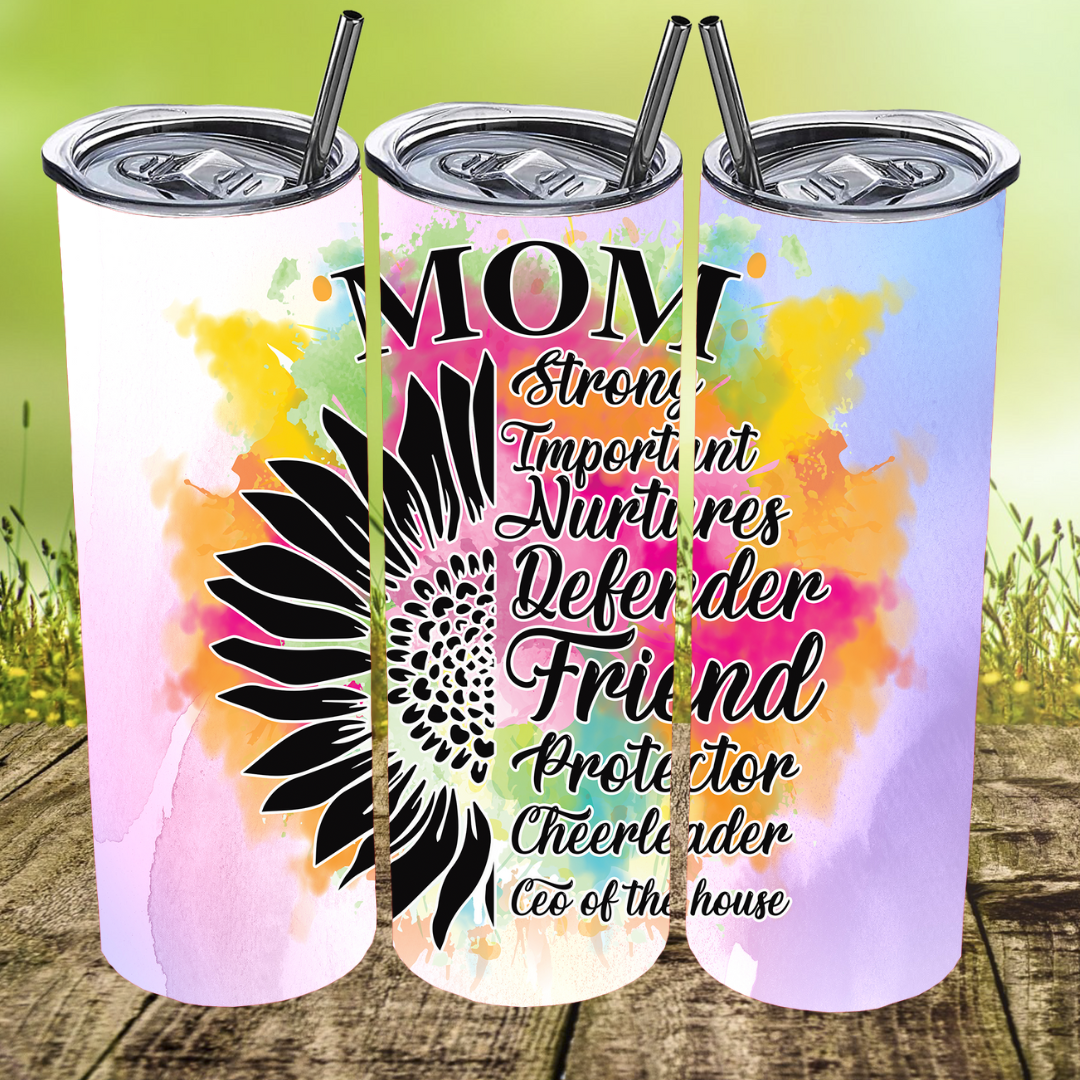 Sunflower Mom Tumbler