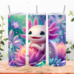 Pink Axolotl Stainless Steel Tumbler